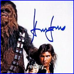 Carrie Fisher & Mark Hamill signed 8x10 photograph RP Star Wars Harrison Ford
