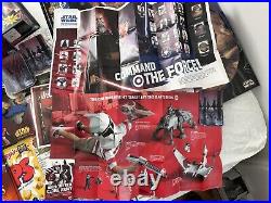 10-Lot of 80+ Star Wars Mix Bag of Collectible Items Stickers, Celebration Cap