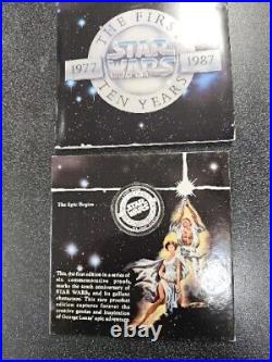 10th Anniversary Star Wars. 999 Troy Ounce Silver Coin
