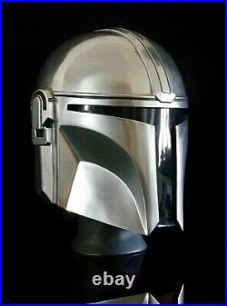 18 Guage Steel Medieval Star Wars Boba Fatt Mandalorian Helmet handmade designer