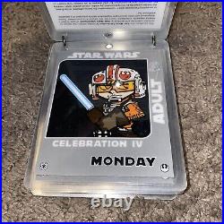 18 RARE Star Wars Celebration IV Staff/Adult/Kids/Media/Monday/ETC Passes ASIS