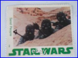 1977 H. E. Harris Star Wars 51 Stamps No Gum on back Used but mint-like shape