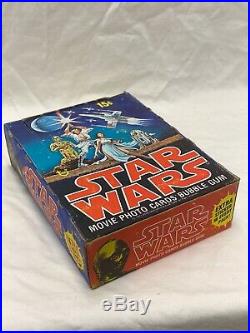 1977 TOPPS STAR WARS SERIES 1 UNOPENED 36 Wax PACKS IN WAX BOX Blue Series