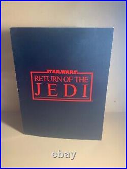 1983 Vintage Star Wars Return of the Jedi Credits Fold Out Poster Sheet
