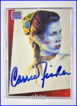 1993 Star Wars Topps Galaxy Carrie Fisher Autograph Card UNGRADED