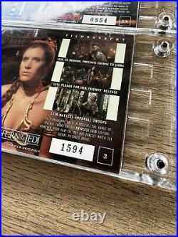 1995 Star Wars Authentic 70mm Film Frame Princess Leia Limited Lot of 2 Cells