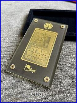 1996 STAR WARS 24K GOLD-PLATED CARD Authentic Images