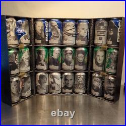 1999 Star Wars Episode 1 COMPLETE Pepsi 24 Can Set in Collectors Display RARE