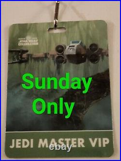 1 VIP Badge Ticket Pass Star Wars Celebration 2022 Anaheim Jedi Master