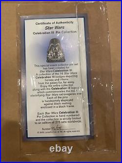 2005 STAR WARS CELEBRATION III Darth VADER PIN COLLECTION LIMITED EDITION 45/275