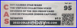 2011 Star Wars Vintage Collection Revenge of Jedi Luke Skywalker Proof Card 95