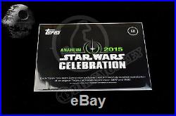 2015 Star Wars Celebration Topps EXCLUSIVE Vintage 9 Card Set LE100 5x7 RARE