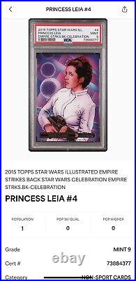 2015 Star Wars PSA 9 Celebration Anaheim Topps Exclusive Princess Leia Pop 1 #4