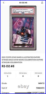 2015 Star Wars PSA 9 Celebration Anaheim Topps Exclusive R2-D2 Pop 1 #8 Graded