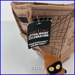 2017 Plush Star Wars Celebration Mini Jawas With Sandcrawler New Rare