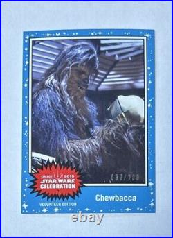 2019 Star Wars Celebration Chicago Volunteer Promo 5 Card Set #'d /200