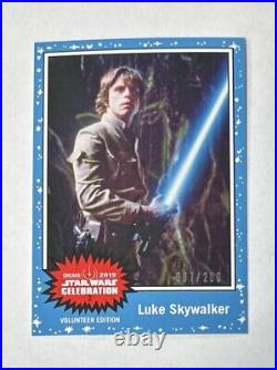 2019 Star Wars Celebration Chicago Volunteer Promo 5 Card Set #'d /200