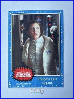 2019 Star Wars Celebration Chicago Volunteer Promo 5 Card Set #'d /200