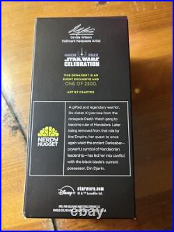 2022 Star Wars Celebration Bo-Katan and Darksaber Hallmark Ornament SDCC NYCC