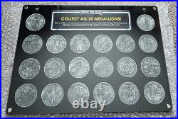 2023 Star Wars Celebration Europe Collecting Track ROTJ Medallion Coin Set Frame