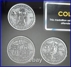 2023 Star Wars Celebration Europe Collecting Track ROTJ Medallion Coin Set Frame