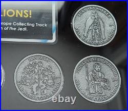 2023 Star Wars Celebration Europe Collecting Track ROTJ Medallion Coin Set Frame