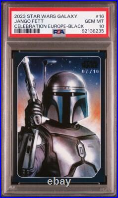 2023 Star Wars Galaxy Celebration Europe Jango Fett Black /10 PSA 10 #16 POP 1