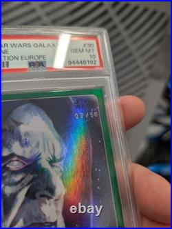 2023 Star Wars Galaxy Celebration Europe Palpatine Green /50 PSA 10 POP 2