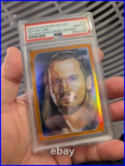 2023 Star Wars Galaxy Celebration Europe Qui Gon Jinn Orange 19/25 PSA 10 POP 1