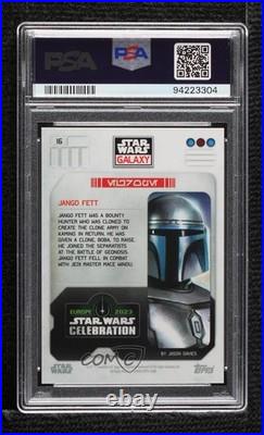 2023 Star Wars Galaxy Europe Celebration Green 42/50 Jango Fett #16 PSA 10 18hh