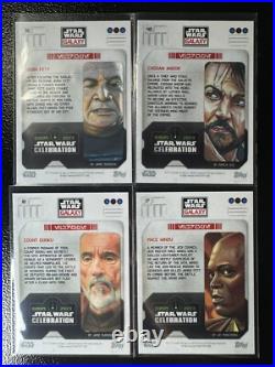 2023 Topps Star Wars Celebration Boba Fett 147/150 Andor 111/150 Dooku 84/150