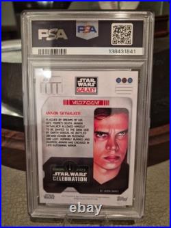2023 Topps Star Wars Europe Celebration Anakin Skywalker Red 5/5 PSA 10