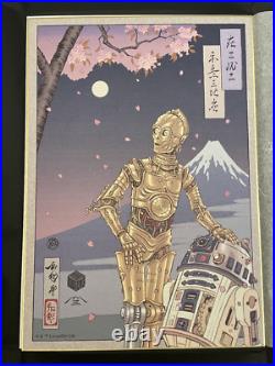 2025 Star Wars Celebration Exclusive R2-D2 & C3P0 Shikishi Ukiyo-E Art Board