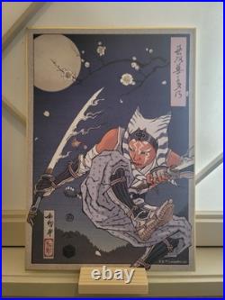 2025 Star Wars Celebration Japan Exclusive Ahsoka Shikishi Ukiyo-E Art Board