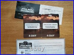 2X Star Wars Celebration 2022 4-Day Adult Badge Pass SOLD OUT Anaheim Ticket