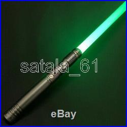 2 Lightsaber RGB Force FX Heavy Duel Color Change Metal Handle Light Saber Gun