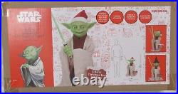 3.5ft Animated LED Seasonal Yoda Christmas Motion Activated STARWARS Disney NIB