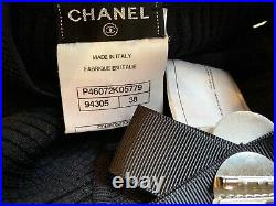 $4k CHANEL 2016 Celeb DIAMOND Mini Crochet 34 36 38 2 4 6 Black DRESS Shirt Top