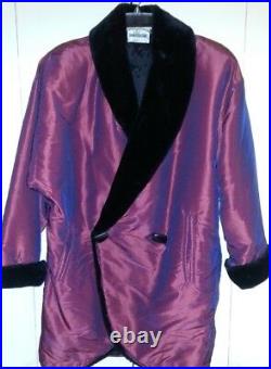 $650 DONNYBROOK 80's Vintage RARE Vegan FUR Coat Rhi Jacket CELEBRITY Swag PINK