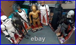 8 HUGE Star Wars 32 Tall Action Figures Toy DARTH CP30 TROOPER SOLO