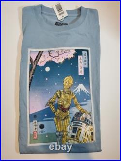 AUTHENTIC Star Wars Celebration Japan 2025 R2-D2 & C3-PO Badge Art T-Shirt XL