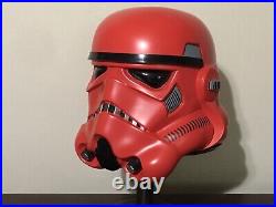 Anovos Crimson Stormtrooper Helmet Star Wars Out Of Production Very Rare