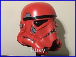 Anovos Crimson Stormtrooper Helmet Star Wars Out Of Production Very Rare
