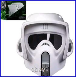 BLACK SERIES STAR WARS SCOUT TROOPER PREMIUM ELECTRONIC HELMET SEALED MINT InHnd