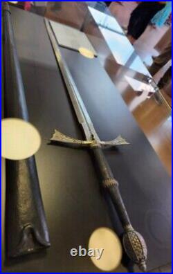 Beautiful Custom Handmade Viking Sword With Wood Scabbard