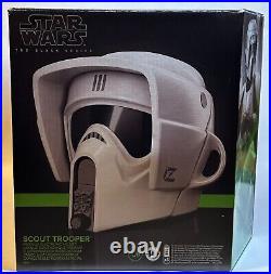 Black Series STAR WARS Biker SCOUT TROOPER Premium Electronic Helmet Sealed
