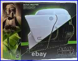 Black Series STAR WARS Biker SCOUT TROOPER Premium Electronic Helmet Sealed