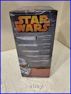 Brand New Star Wars X-Wing Knife Block in Sealed Box includes 5 Knives