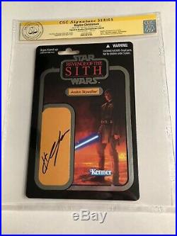CGC SS Star Wars Revenge of the Sith cardback signed by Hayden Christensen