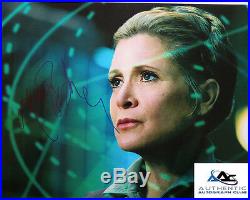 Carrie Fisher Autograph Signed 11x14 Photo Star Wars Princess Leia Coa